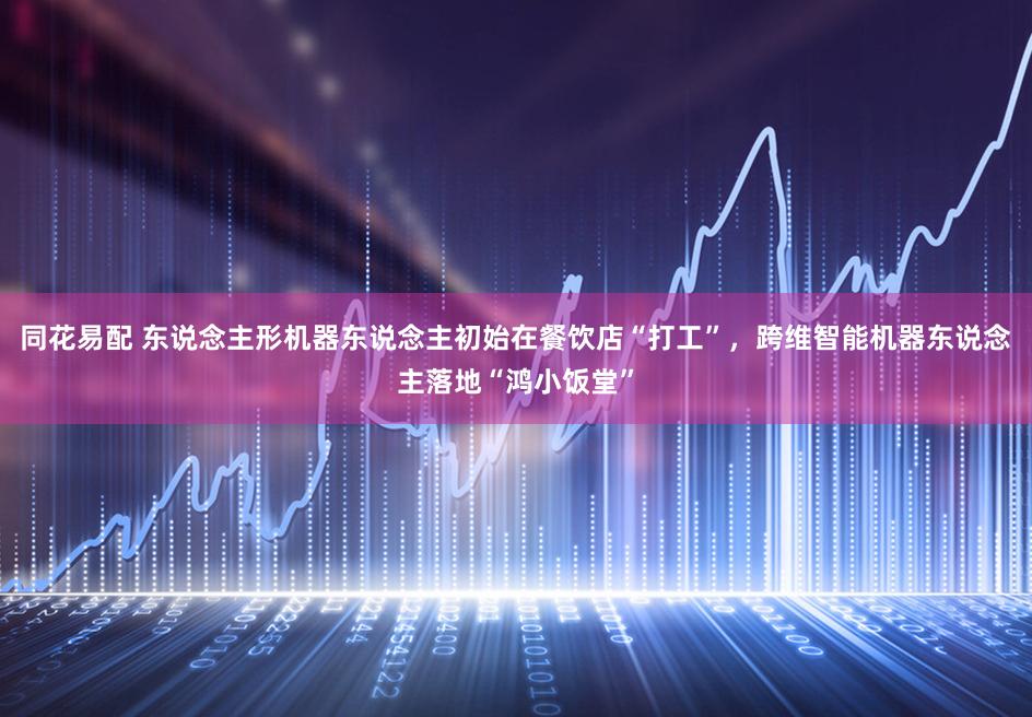 同花易配 东说念主形机器东说念主初始在餐饮店“打工”，跨维智能机器东说念主落地“鸿小饭堂”