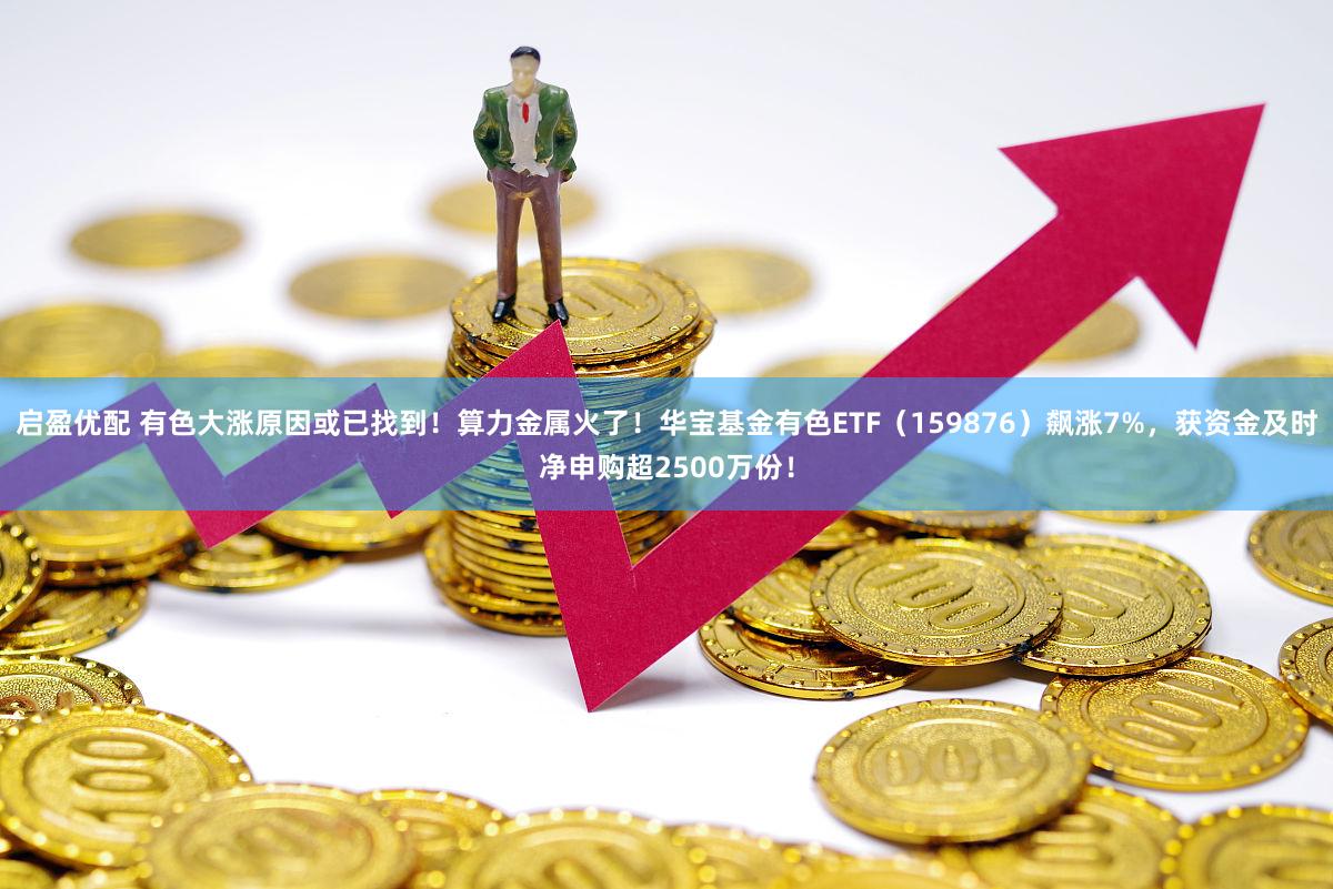 启盈优配 有色大涨原因或已找到！算力金属火了！华宝基金有色ETF（159876）飙涨7%，获资金及时净申购超2500万份！