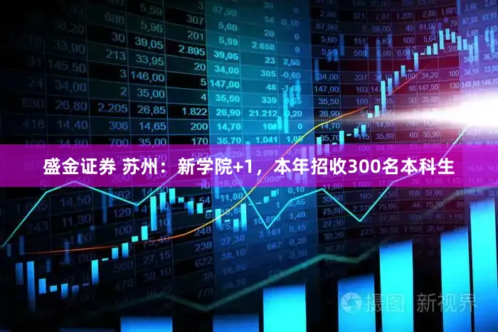 盛金证券 苏州：新学院+1，本年招收300名本科生