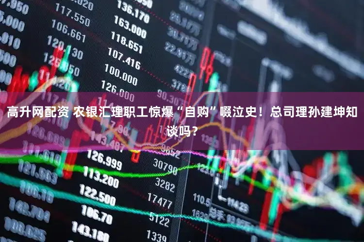 高升网配资 农银汇理职工惊爆“自购”啜泣史！总司理孙建坤知谈吗？