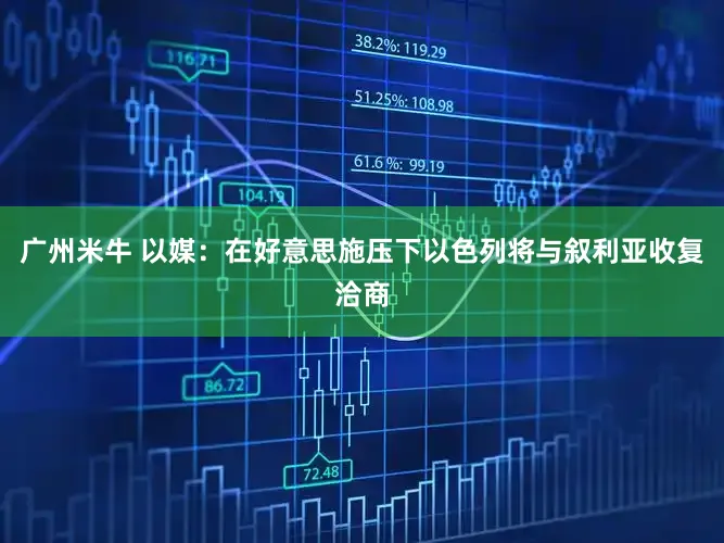 广州米牛 以媒:在好意思施压下以色列将与叙利亚收复洽商